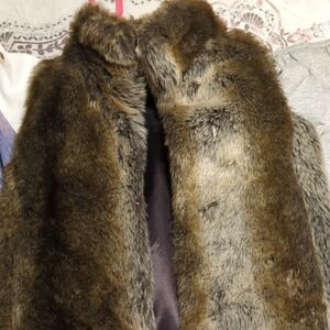 Epic Threads Faux Fur Vest in Dark Brown